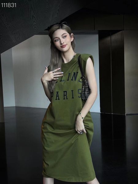casual dresses designer 2022 summer new letter printed shoulder pad dress casual fashion slim sleeveless short skirt medium long ol2q, Black;gray
casual dresses designer 2022 summer new letter printed shoulder pad dress casual fashion slim sleeveless short skirt medium long ol2q, Black;gray