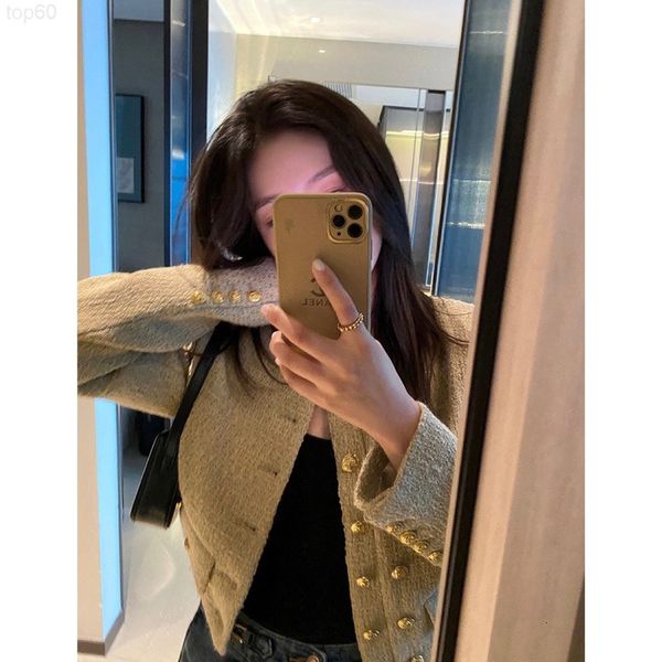 women's sweaters designer ce22ss new milk tea color double breasted tweed coat small letter jacquard lining design short xzb8, White;black
women's sweaters designer ce22ss new milk tea color double breasted tweed coat small letter jacquard lining design short xzb8, White;black