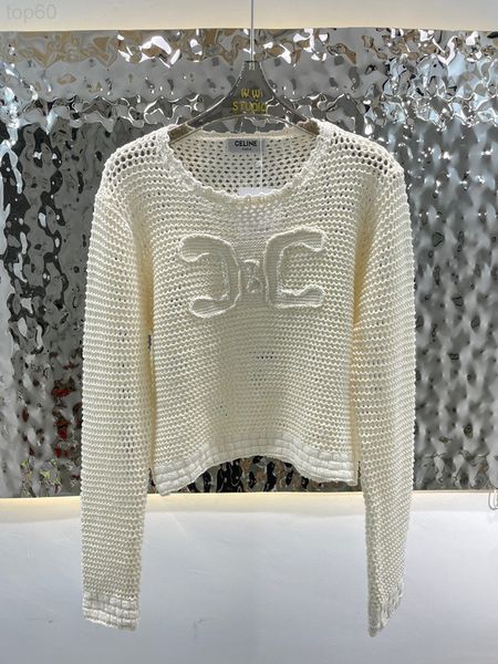 women's sweaters designer chao brand arc de triomphe hollow hook flower sunscreen short sleeve sweater summer thin casual loose simple, White;black
women's sweaters designer chao brand arc de triomphe hollow hook flower sunscreen short sleeve sweater summer thin casual loose simple, White;black