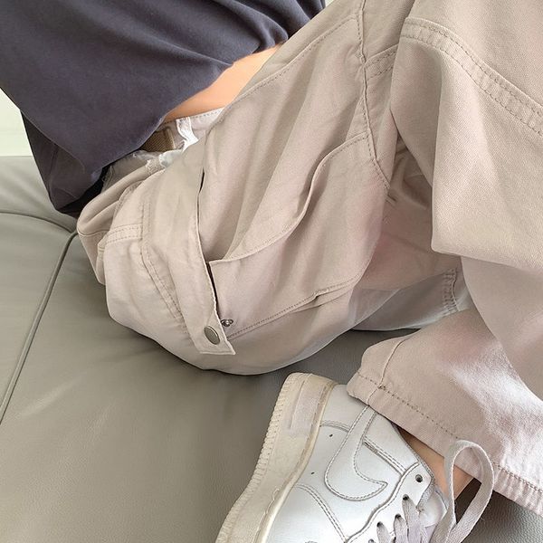 women's pants capris american street cargo pants women simple design women spring straig l220826, Black;white
women's pants capris american street cargo pants women simple design women spring straig l220826, Black;white