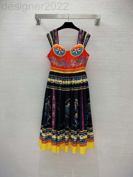 casual dresses designer women's wear summer bra design national style color contrast printing slim waist large swing suspender dress qf, Black;gray
casual dresses designer women's wear summer bra design national style color contrast printing slim waist large swing suspender dress qf, Black;gray