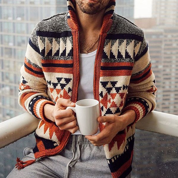 men's jackets men's high collar knitted sweater vintage design print zipper cardigan sweaters autumnwinter fashion long sleeve coa, Black;brown
men's jackets men's high collar knitted sweater vintage design print zipper cardigan sweaters autumnwinter fashion long sleeve coa, Black;brown