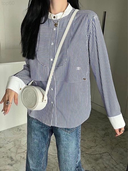 casual dresses designer ce home small embroidered stripe small stand collar shirt long sleeve loose thin versatile early autumn new shirt to, Black;gray
casual dresses designer ce home small embroidered stripe small stand collar shirt long sleeve loose thin versatile early autumn new shirt to, Black;gray
