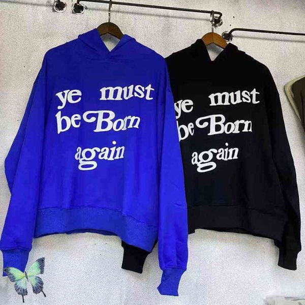 men's hoodies sweatshirts rebirth popular hooded sweatshirt men women cpfm foam letter loose ye must be born agian sweatshirt t220825, Black
men's hoodies sweatshirts rebirth popular hooded sweatshirt men women cpfm foam letter loose ye must be born agian sweatshirt t220825, Black