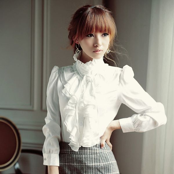 women's blouses shirts oversize 5xl womens lolita princess blouses ladies elegant casual loose long sleeve shirts female party office, White
women's blouses shirts oversize 5xl womens lolita princess blouses ladies elegant casual loose long sleeve shirts female party office, White