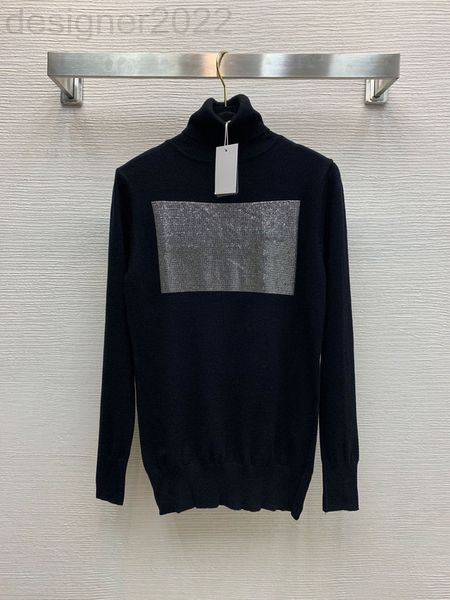women's sweaters designer special autumn and winter high collar temperature drill letter long sleeve bottomed sweater 9hiq, White;black
women's sweaters designer special autumn and winter high collar temperature drill letter long sleeve bottomed sweater 9hiq, White;black