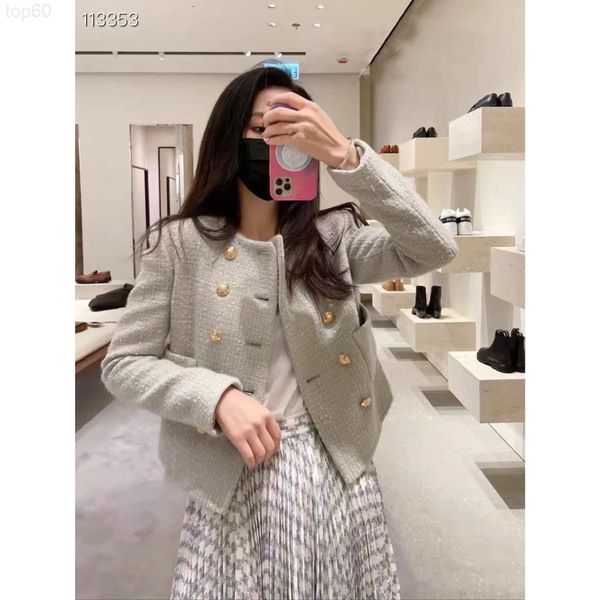women's hoodies & sweatshirts designer ce22ss autumn and winter new double breasted coat fashionable and small fragrant temperament sho, Black
women's hoodies & sweatshirts designer ce22ss autumn and winter new double breasted coat fashionable and small fragrant temperament sho, Black
