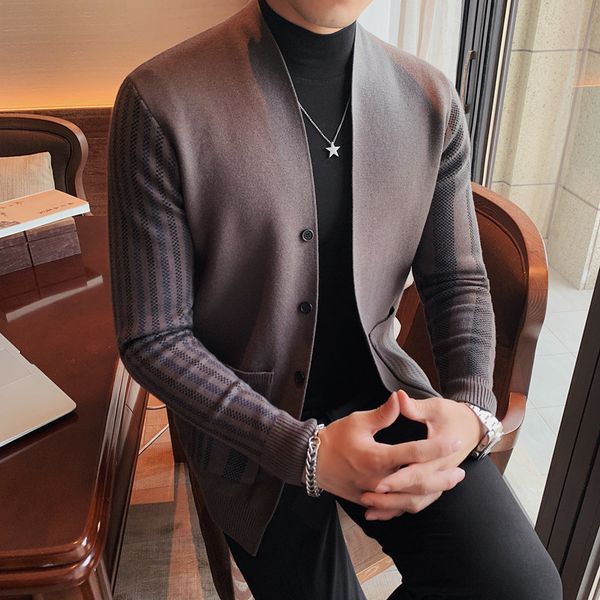 men's jackets brand men's sweater jacket letter knitwear cardigan spring autumn long sleeve slim business casual sweatercoat men c, Black;brown
men's jackets brand men's sweater jacket letter knitwear cardigan spring autumn long sleeve slim business casual sweatercoat men c, Black;brown