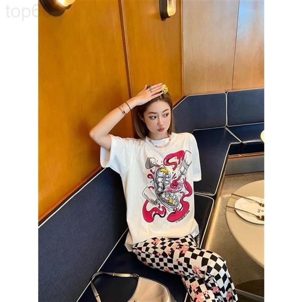 women's hoodies & sweatshirts designer fashion brand 22 spring / summer new niche design abstract pattern printed round neck short slee, Black
women's hoodies & sweatshirts designer fashion brand 22 spring / summer new niche design abstract pattern printed round neck short slee, Black