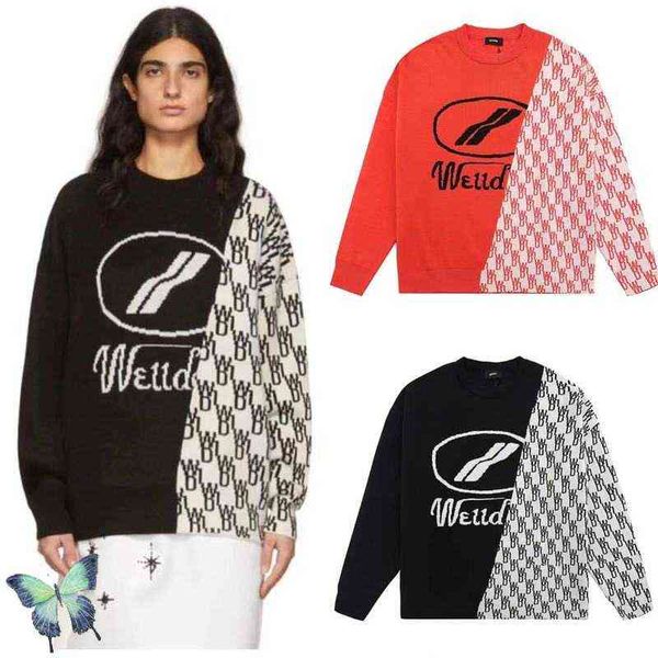 men's hoodies sweatshirts we11done men's women's crewneck sweater welldone patchwork clothes t220825, Black
men's hoodies sweatshirts we11done men's women's crewneck sweater welldone patchwork clothes t220825, Black