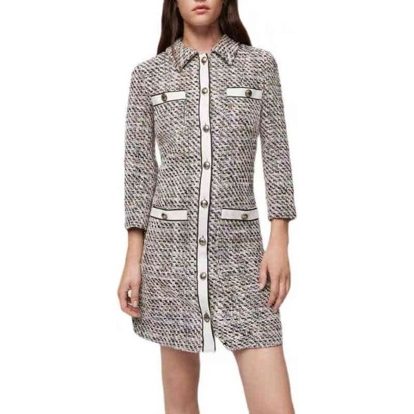 casual dresses fadan autumn and winter straight style skirt plaid tweed knitted dress, Black;gray
casual dresses fadan autumn and winter straight style skirt plaid tweed knitted dress, Black;gray