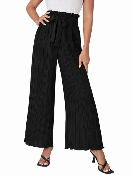 frenchy paperbag waist belted pleated wide leg pants u8qg#, Black;white
frenchy paperbag waist belted pleated wide leg pants u8qg#, Black;white
