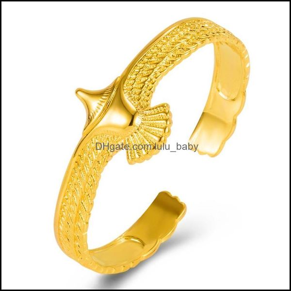 bangle eagle flying feather pattern bangles bracelets opening cuff luxury jewelry gold drop delivery 2021 lulubaby dhnsr, Black
bangle eagle flying feather pattern bangles bracelets opening cuff luxury jewelry gold drop delivery 2021 lulubaby dhnsr, Black
