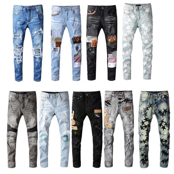 mens distressed ripped biker jeans slim fit motorcycle biker denim for men fashion designer hip hop men jeans good quality259d, Blue
mens distressed ripped biker jeans slim fit motorcycle biker denim for men fashion designer hip hop men jeans good quality259d, Blue