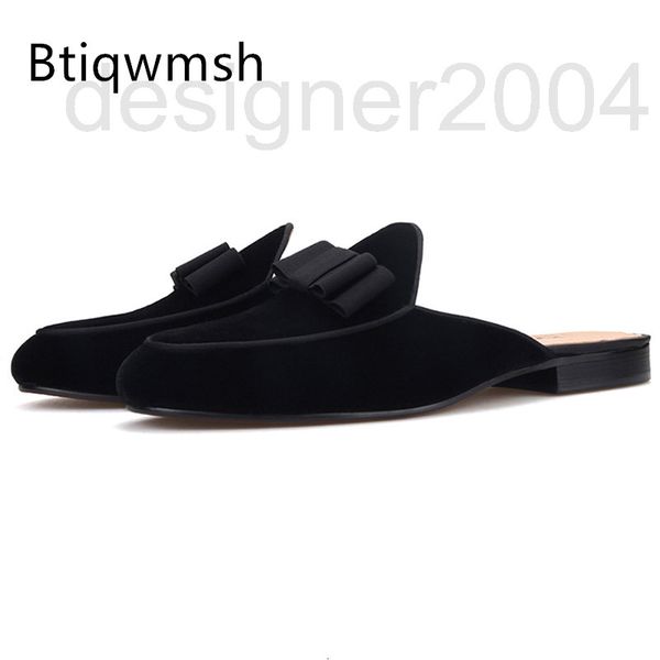 dress shoes designer luxury velvet slippers man toe round butterfly knot flat shoes men fashion party 24fy, Black
dress shoes designer luxury velvet slippers man toe round butterfly knot flat shoes men fashion party 24fy, Black