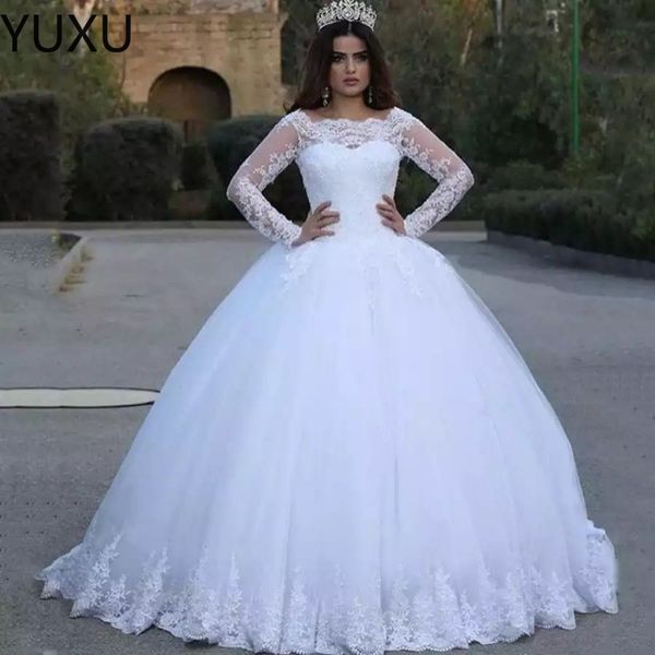 2023 lace ball gowns wedding dresses long sleeves 3d flowers beading wedding dress bridal gowns, White
2023 lace ball gowns wedding dresses long sleeves 3d flowers beading wedding dress bridal gowns, White