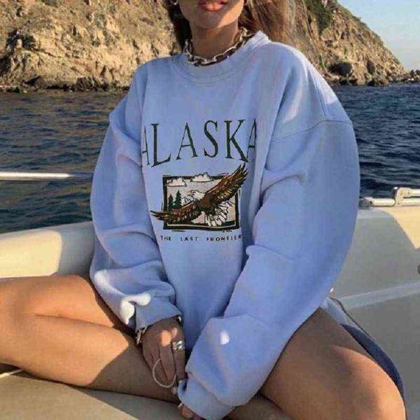 women's hoodies sweatshirts white vintage eagle print women 2021 new oversized sweatshirt fashion harajuku street round neck long sleev, Black
women's hoodies sweatshirts white vintage eagle print women 2021 new oversized sweatshirt fashion harajuku street round neck long sleev, Black