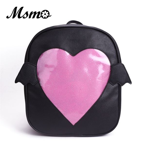 backpack msmo 'ita bag' glitter clear flap wing japan harajuku girls kawaii bling transparent love school bag gift 220827
backpack msmo 'ita bag' glitter clear flap wing japan harajuku girls kawaii bling transparent love school bag gift 220827