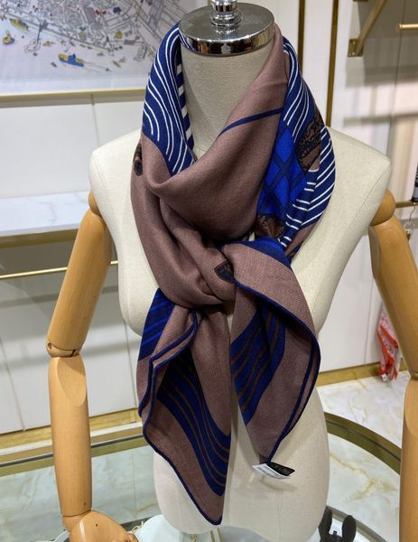 winter shawl cashmere silk scarf blue stripes women designer pashmina wraps warm square scarves 140cm with box, Blue;gray
winter shawl cashmere silk scarf blue stripes women designer pashmina wraps warm square scarves 140cm with box, Blue;gray