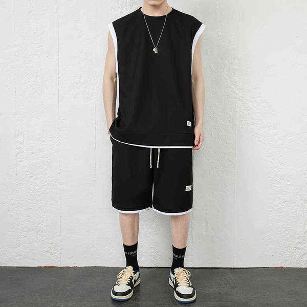 fans &tees sports suit men 2022 summer youth basketball sleevel solid color vest casual, Black
fans &tees sports suit men 2022 summer youth basketball sleevel solid color vest casual, Black