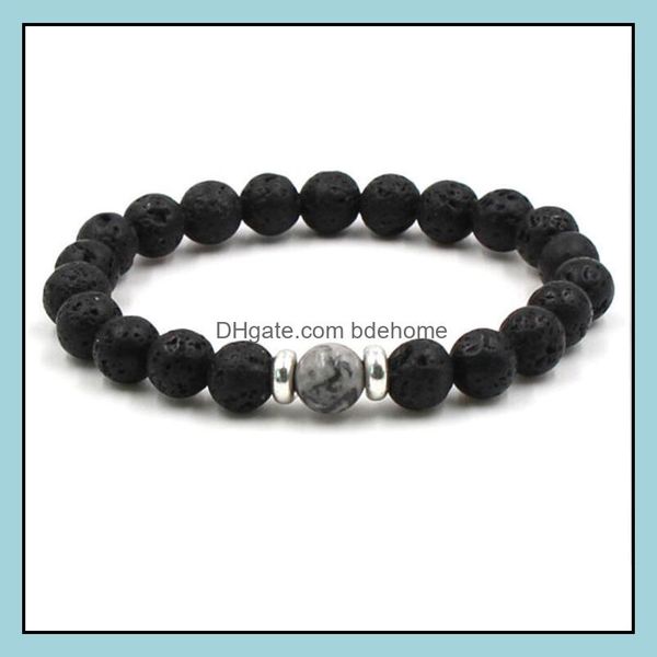 charm bracelets 10 colors 8mm black lava stone beads elastic bracelet essential oil diffuser volcanic rock beaded hand strings drop d dhznr, Golden;silver
charm bracelets 10 colors 8mm black lava stone beads elastic bracelet essential oil diffuser volcanic rock beaded hand strings drop d dhznr, Golden;silver