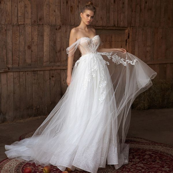 wedding dress a-line classic lace sleeveless sweetheart backless off shoulder appliques sequins beads plus size lace ruffles bridal gowns tr, White
wedding dress a-line classic lace sleeveless sweetheart backless off shoulder appliques sequins beads plus size lace ruffles bridal gowns tr, White