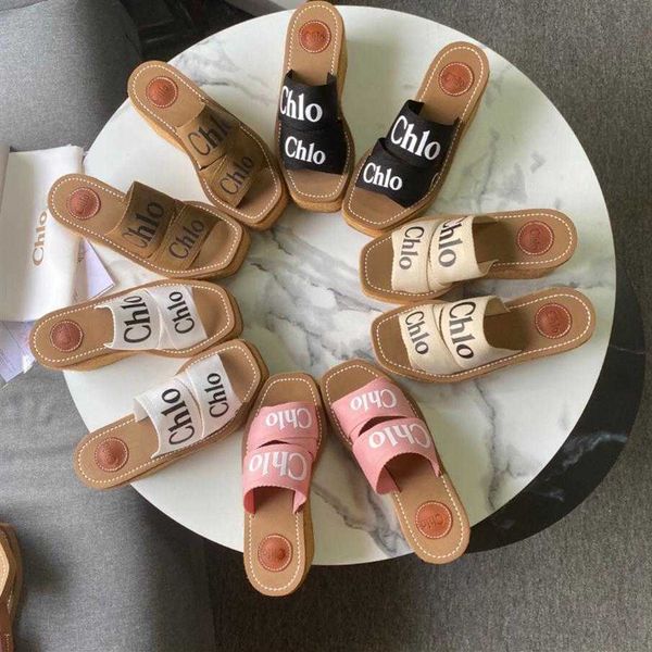 women's slippers canvas slides beige woody wedge heeled sandals platform espadrilles heels sandal 10cm luxury designers holid255e, Black
women's slippers canvas slides beige woody wedge heeled sandals platform espadrilles heels sandal 10cm luxury designers holid255e, Black