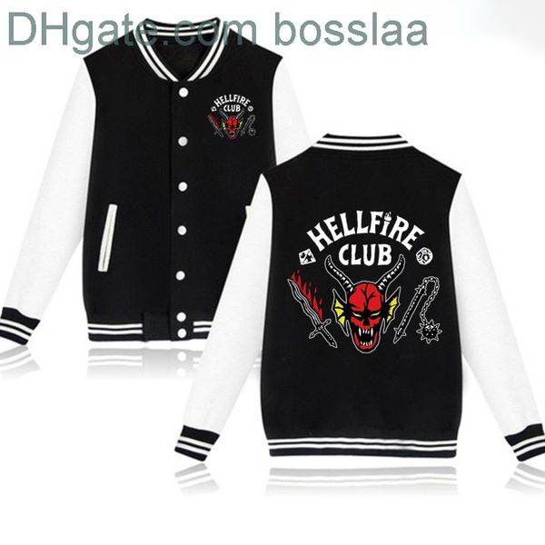 hellfire club jackets men/women couple baseball uniform coat fall winter streetwear, Black;brown
hellfire club jackets men/women couple baseball uniform coat fall winter streetwear, Black;brown