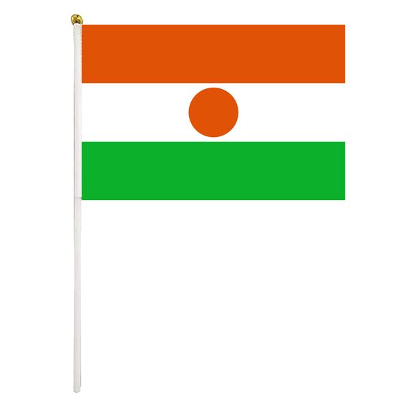 niger handheld flag 14x21 cm polyester niger hand waving flags with plastic flagpoles for festival events celebration
niger handheld flag 14x21 cm polyester niger hand waving flags with plastic flagpoles for festival events celebration