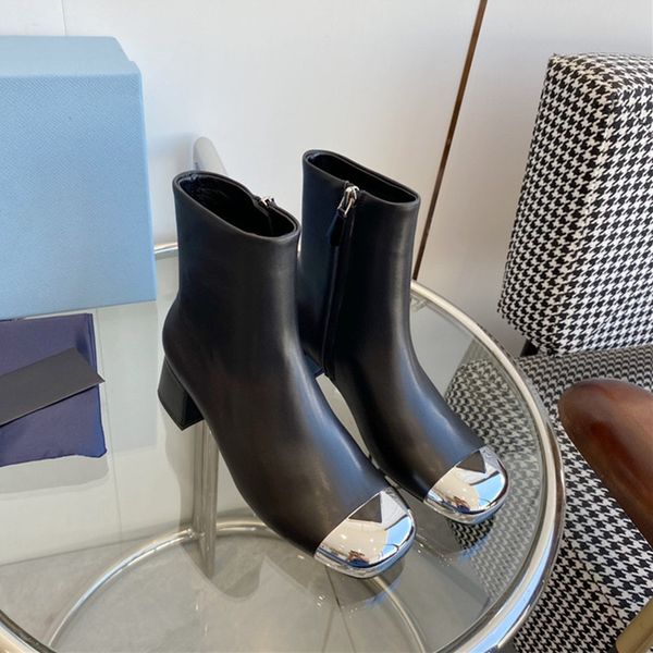 thick heel iron toe side zipper boots shiny leather casual middle heel womens boots, Black
thick heel iron toe side zipper boots shiny leather casual middle heel womens boots, Black