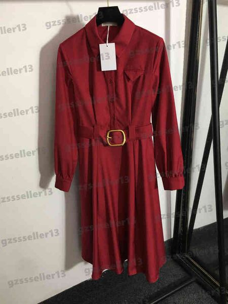 dress for womens red luxury designer casual dresses fashion brand belt waist lapel long sleeve dress women clothing, Black;gray
dress for womens red luxury designer casual dresses fashion brand belt waist lapel long sleeve dress women clothing, Black;gray