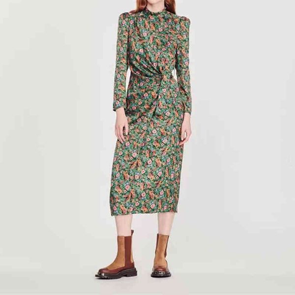 casual dresses french style s romantic daisy print early autumn women's dress design feeling waist tight, Black;gray
casual dresses french style s romantic daisy print early autumn women's dress design feeling waist tight, Black;gray