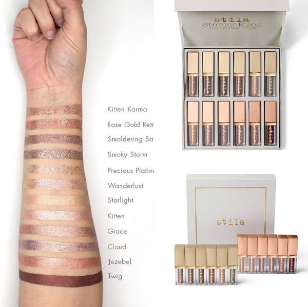 new stila starryeyed liquid eye shadow vault kit 12pcs shimmer glitter glow eyeshadow palette collection full size dhl free
new stila starryeyed liquid eye shadow vault kit 12pcs shimmer glitter glow eyeshadow palette collection full size dhl free
