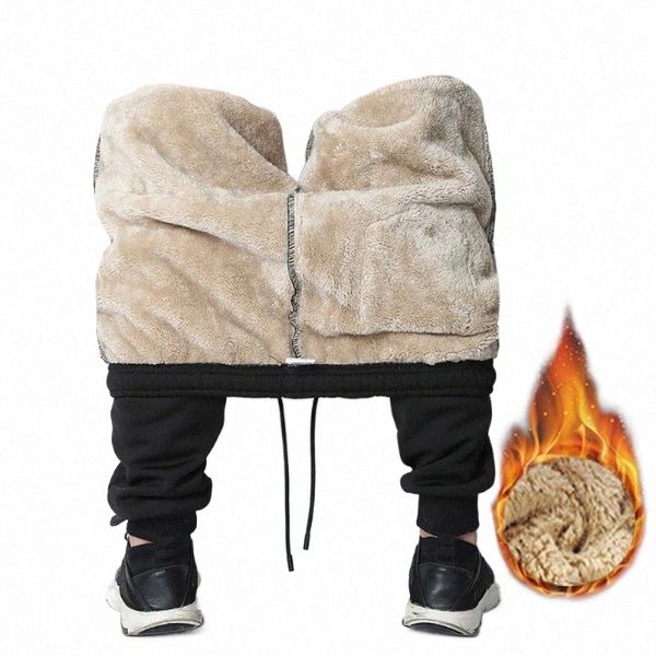 men's pants lambswool with thickening bundle foot loose cotton sweatpants winter plush warm large fit trousers size w1tw#, Black
men's pants lambswool with thickening bundle foot loose cotton sweatpants winter plush warm large fit trousers size w1tw#, Black