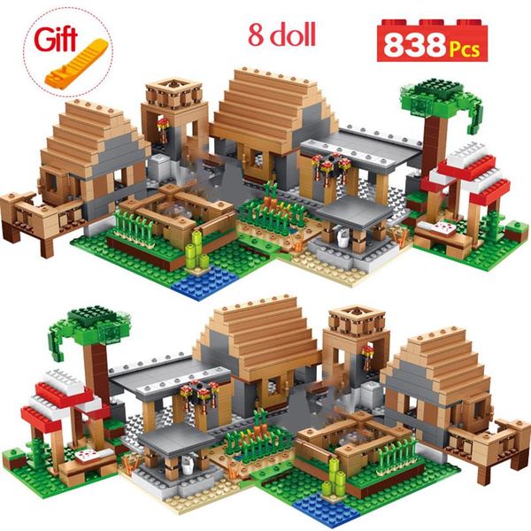 my world the farm cottage building blocks technic compatible minecrafted village house figures brick toys for children287p
my world the farm cottage building blocks technic compatible minecrafted village house figures brick toys for children287p