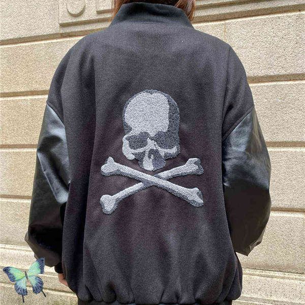 men's jackets 2022 mastermind japan baseball jacket skull embroidery leather sleeve couple baseball uniform button cardigan t220825, Black;brown
men's jackets 2022 mastermind japan baseball jacket skull embroidery leather sleeve couple baseball uniform button cardigan t220825, Black;brown