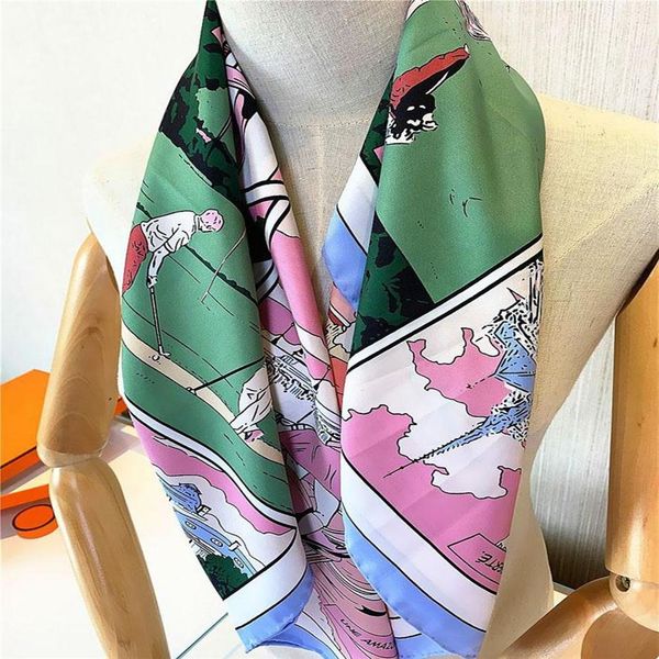 luxury scarf beautiful brand designer imitation silk scarf 90 90cm long shawl women's scarf women's neck heater284w, Blue;gray
luxury scarf beautiful brand designer imitation silk scarf 90 90cm long shawl women's scarf women's neck heater284w, Blue;gray