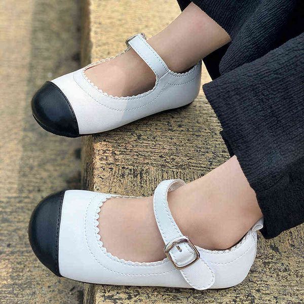 sneakers girls mary janes shoes patchwork leather kids square toe princess baby wave white black toddlers autumn 2021 l220827, Black;red
sneakers girls mary janes shoes patchwork leather kids square toe princess baby wave white black toddlers autumn 2021 l220827, Black;red