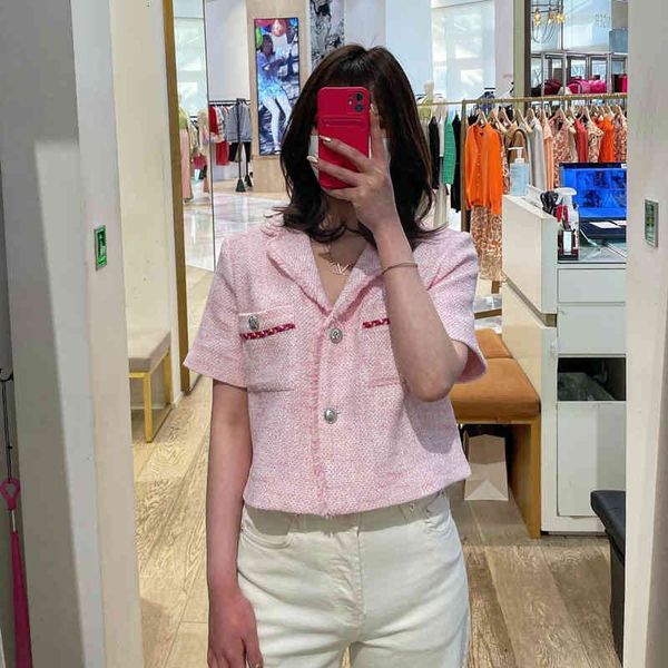 women's jackets fadan m family spring summer pink tweed fringed short sleeve v-neck coat female, Black;brown
women's jackets fadan m family spring summer pink tweed fringed short sleeve v-neck coat female, Black;brown
