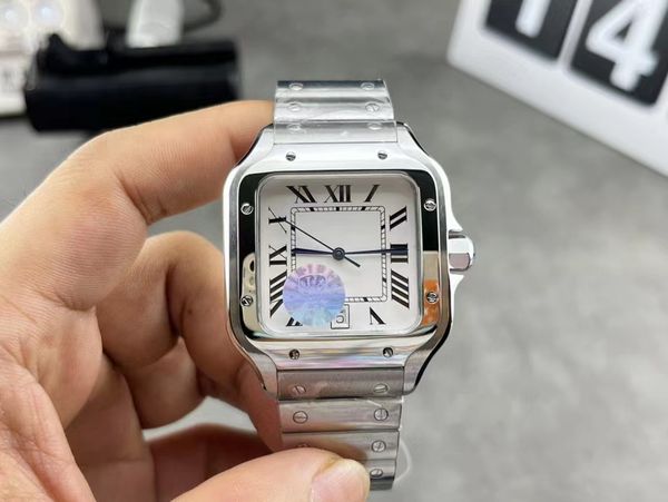 39.8mm men's mechanical watch fully automatic winding super quality movement sapphire face silver square watch, Slivery;brown
39.8mm men's mechanical watch fully automatic winding super quality movement sapphire face silver square watch, Slivery;brown