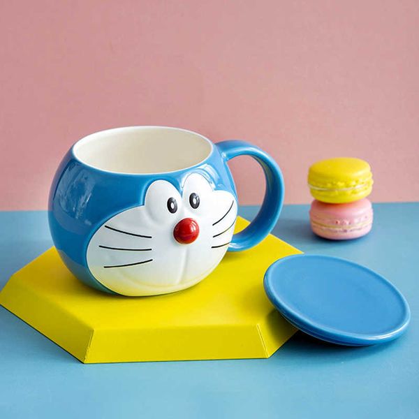 doraemon tumbler ceramic water cup cute blue fatty children's creative machine cat coffe mugs with lid and spoon
doraemon tumbler ceramic water cup cute blue fatty children's creative machine cat coffe mugs with lid and spoon
