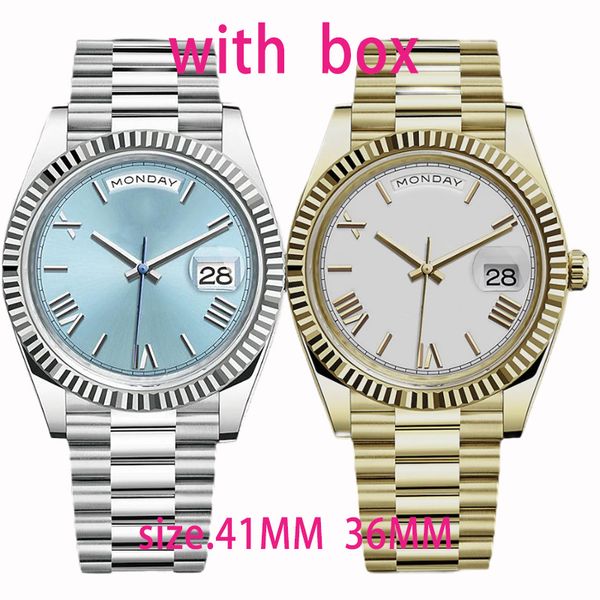 men's watch 41mm 36mm 2022 new automatic mechanical movement 904l stainless steel bracelet luminous waterproof ladies watch, Slivery;brown
men's watch 41mm 36mm 2022 new automatic mechanical movement 904l stainless steel bracelet luminous waterproof ladies watch, Slivery;brown