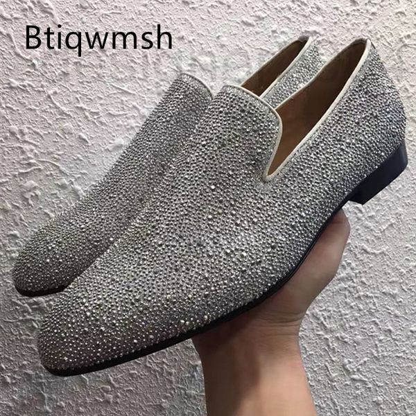 dress shoes designer rhinestone shoes man toe pointed rivet studded slip on flat men fashion party lt8j, Black
dress shoes designer rhinestone shoes man toe pointed rivet studded slip on flat men fashion party lt8j, Black
