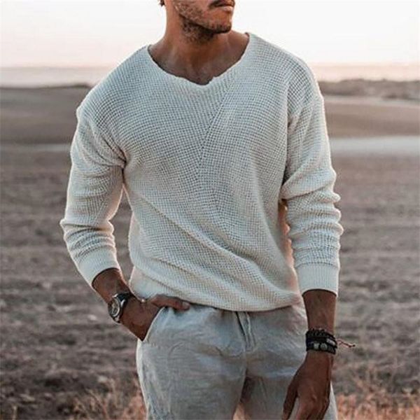 men's sweaters spring men sweater fashion solid color v neck long sleeve knitted pullover sweater soft slim casual sweater 220826, White;black
men's sweaters spring men sweater fashion solid color v neck long sleeve knitted pullover sweater soft slim casual sweater 220826, White;black