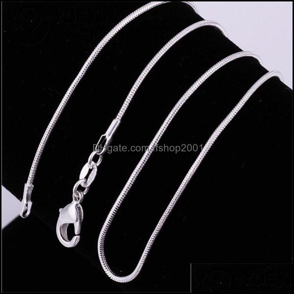 chains 1.2mm 925 sterling sier plated smooth snake women necklaces jewelry size 16 18 20 22 24 26 28 30 inch wholesale drop delivery dhfhm, Silver
chains 1.2mm 925 sterling sier plated smooth snake women necklaces jewelry size 16 18 20 22 24 26 28 30 inch wholesale drop delivery dhfhm, Silver