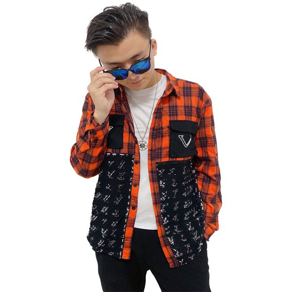 2022 designer men's casual shirts flap pockets turn-down collar men cardigan shirt long sleeve plaid color matching printing buttons co, White;black
2022 designer men's casual shirts flap pockets turn-down collar men cardigan shirt long sleeve plaid color matching printing buttons co, White;black