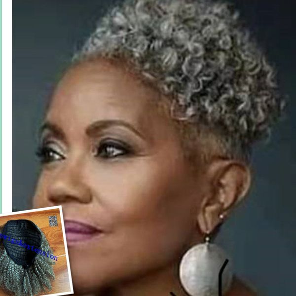 celebrity short gray kinky ponytail human hair extension for black women afro puff silver grey two tone mixed salt n pepper natural highligh
celebrity short gray kinky ponytail human hair extension for black women afro puff silver grey two tone mixed salt n pepper natural highligh