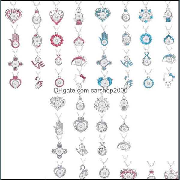 pendant necklaces noosa chunks crystal heart owl cross crown 316l stainless steel chain charm necklace 18mm ginger snap button jewelr dh4pp, Silver
pendant necklaces noosa chunks crystal heart owl cross crown 316l stainless steel chain charm necklace 18mm ginger snap button jewelr dh4pp, Silver