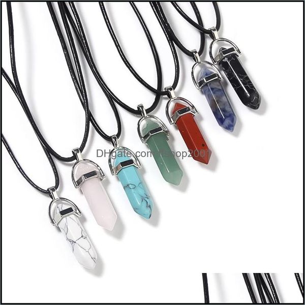 pendant necklaces hexagon pendum chakra healing crystal opal turquoise stone pink quartz jewelry fashion gold sier plated drop delive dh4c7, Silver
pendant necklaces hexagon pendum chakra healing crystal opal turquoise stone pink quartz jewelry fashion gold sier plated drop delive dh4c7, Silver