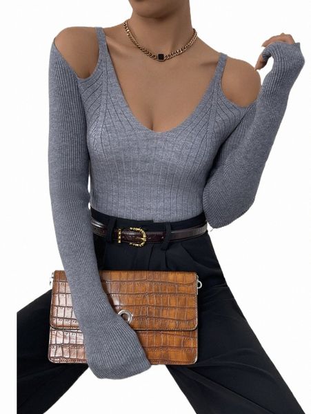 women's sweaters cold shoulder ribbed knit sweater i5ka#fkkllff, White;black